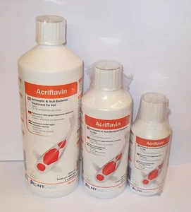 NT Labs Koi-Pflege Acriflavin Antibakteriell Teich Behandlung 250ml 500ml 1000ml - Picture 1 of 4
