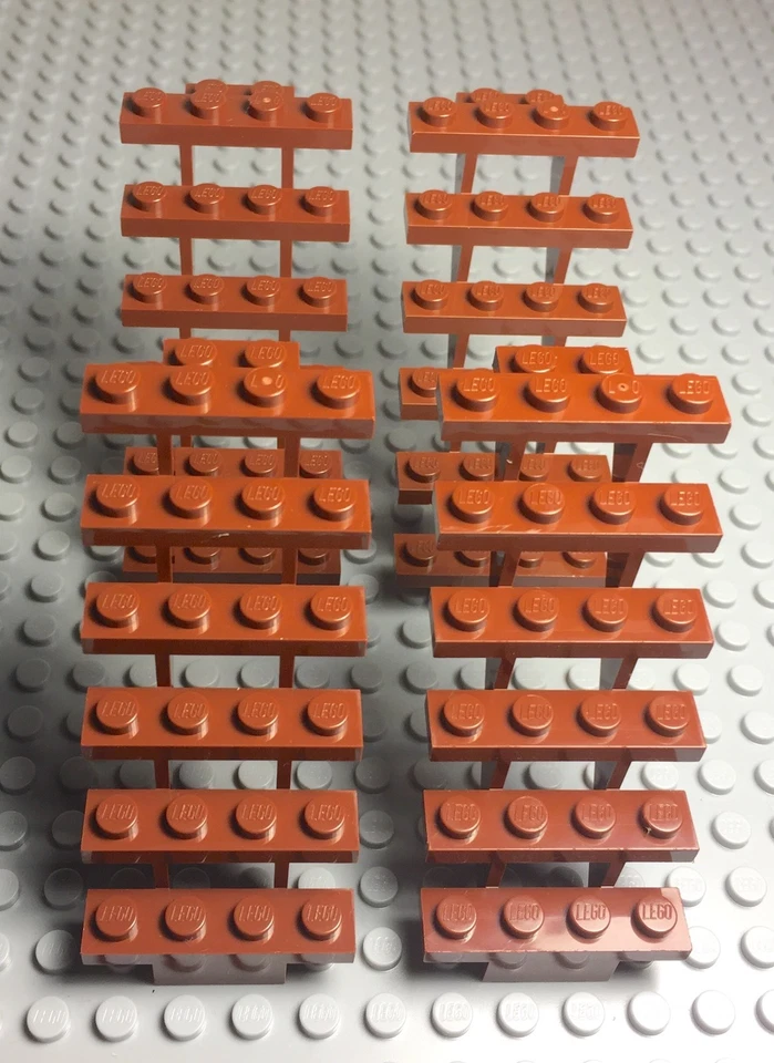 Lego 4 Piezas Ciudad/Castillo/Reinos Escalera Marrón Rojizo 7x4x6 Escalera Escalera Escalera Foto 1 de 1