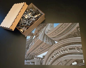 150 pc Wood jigsaw puzzle 8.5x11 Architectural Prismatic view intricate detail - Picture 1 of 1