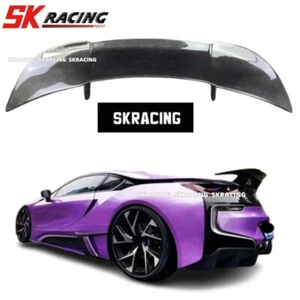 REAL Carbon Fiber Rear Trunk Spoiler Wing Aero GT Rear Lid For BMW i8 2014- 2018 - Picture 1 of 15