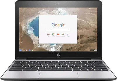 HP G5 11.6 inch HD Chromebook Intel Celeron N3060 4GB RAM 16GB Storage - Image 1 of 4
