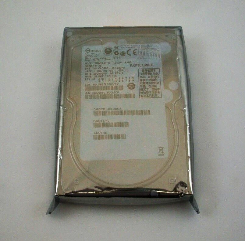 Fujitsu MAW3147FC 146GB 10K 3.5" 2GB Fibre Channel Disk Drive - Image 1 of 1