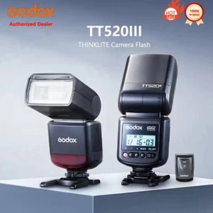 Godox Thinklite TT520III Wireless Camera Flash Light Speedlite Canon Nikon Sony - Picture 1 of 9