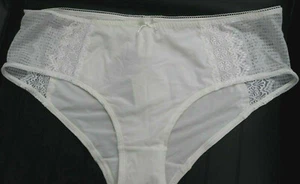Slip Amoena Naomi bianco sporco avorio 12 mutandine pantaloni mutandine bordo pizzo trasparente - Foto 1 di 2