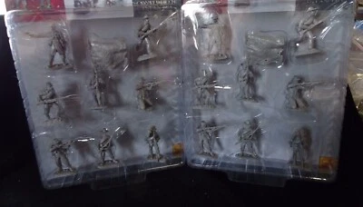 CONTE CONFEDERATE CIVIL WAR LEE CSA 16 FIGURAS Juego Plástico #1 COMO NUEVO en bolsas  Foto 1 de 4