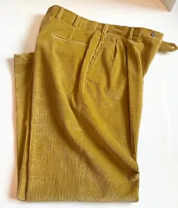 Vintage Berle hellbraune Cordhose plissierte Vorderseite Made of USA Jagd Englisch - Bild 1 von 6