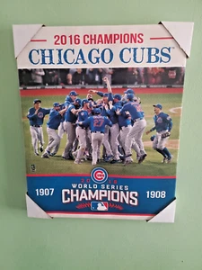 Chicago Cubs 2016 World Champions 20x16 canvas wall print. - Picture 1 of 2