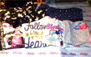 6 count girl's 10/12 tee's & pants Jo Jo Minnie Unicorn OshKosh Old Navy Place - Picture 1 of 7