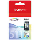 Canon Genuine Cl-511 Color Ink For Mp240 Mp250 Mp270 Mp280 Mp282/480 - 244 Pages