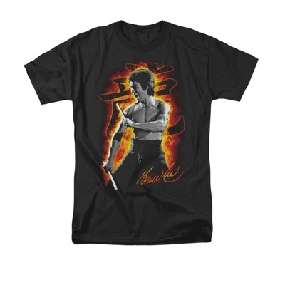 Camiseta gráfica BRUCE LEE DRAGON FIRE con licencia para hombre adulto SM-6XL Foto 1 de 2