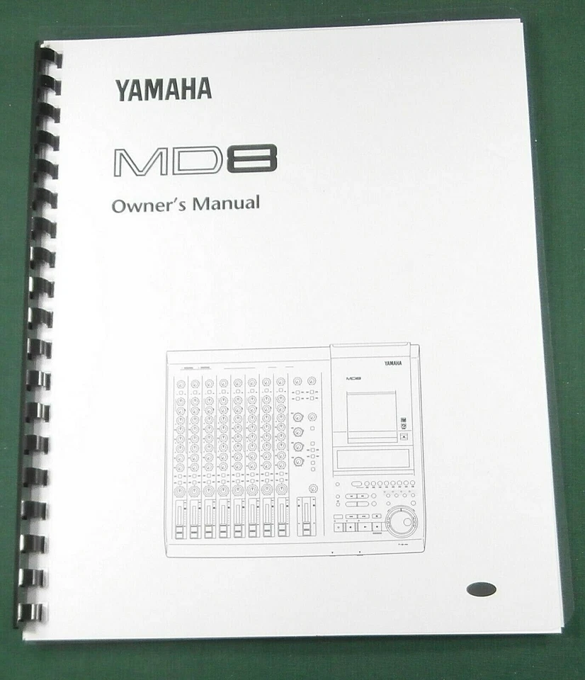 Yamaha MD8 Manual del propietario: ¡115 páginas y cubiertas protectoras! Foto 1 de 1