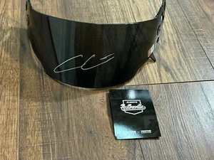Visera casco NASCAR firmado por Cole Custer certificado de autenticidad impecable Ford Mustang Racing - Imagen 1 de 5