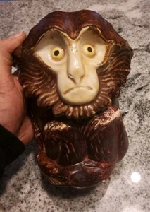 Vintage Monkey Cookie Jar, Unique, Made In Italy, RARE - Picture 1 of 7