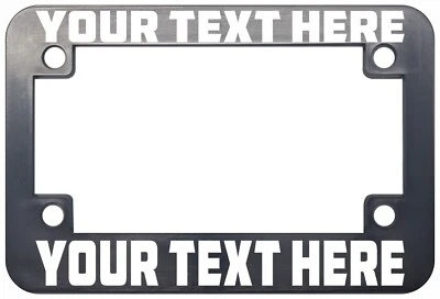 Marco de matrícula de motocicleta culo gasolina o hierba nadie monta gratis Foto 1 de 4