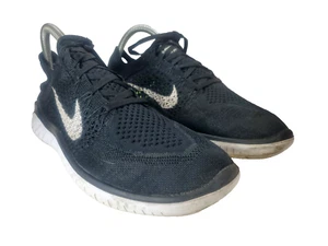 Nike Free RN Flyknit 2018 Women's Size 10 Athletic Running Shoes Black White - Picture 1 of 9