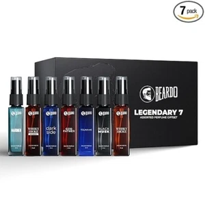 Beardo Legendary 7 Assorted Perfume Gift Set For Men 7X8ml Longlasting Fragrance - Picture 1 of 4