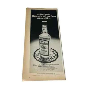 Gordons Vodka Linden 1970 Nueva Jersey Original Vintage Impreso Anuncio - Imagen 1 de 2