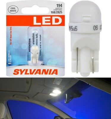 Sylvania Luz LED 194 T10 Blanco 6000K Bombilla Interior Puerta Escalón Camión Furgoneta OE Foto 1 de 4