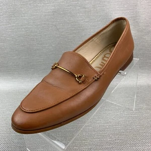 Sam Edelman Loraine Bit Loafers Saddle Leather Round Apron Toe Shoes Size 8.5M - Picture 1 of 12