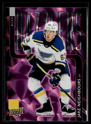 2025-26 Upper Deck Series 1 Pink Dazzlers #DZ-47 Jake Neighbours - Image 1 of 2