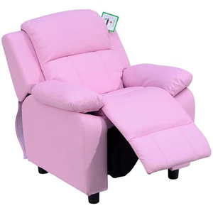 HOMOM Kids Recliner Armchair PU Leather Game Chair Children Sofa Seat Pink - Picture 1 of 11