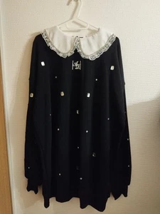 Ank Sweatshirtkleid Rouge Kragen und Perlen M - Bild 1 von 4