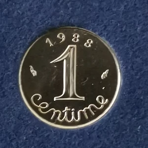 1 CENTIME EPI 1988 FDC ISSUE DU COFFRET / UNC FRANCE - Picture 1 of 2