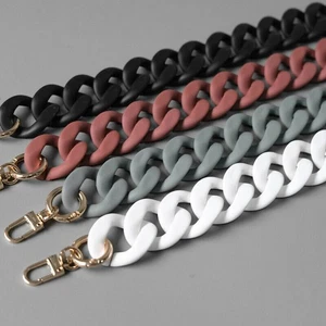 3.5cm Handbag Replacement Acrylic Curb Chain Shoulder Crossbody Bag Strap - Picture 1 of 13