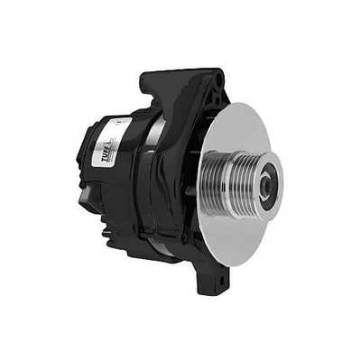 Tuff Stuff Replacement Alternator 100 Amps Black Powdercoated 12V Ford 2G Case - Imagem 1 de 3