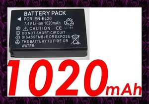 ★★★ 1020mAh BATTERIE Lithium ion ★★★ Pour Nikon one J1 / ENEL20 / EN-EL20 - Bild 1 von 1