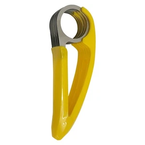 Bananenschneider Gurken Schinkenschneider Edelstahl Obstteiler Schneidewerkzeug - Bild 1 von 20