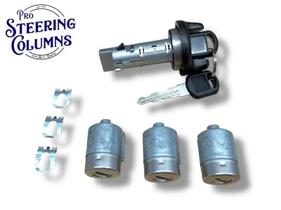 Juego de cilindros de encendido y cerradura de puerta 98-99 Tahoe Suburban Yukon con bloqueo de paso nuevo Foto 1 de 4