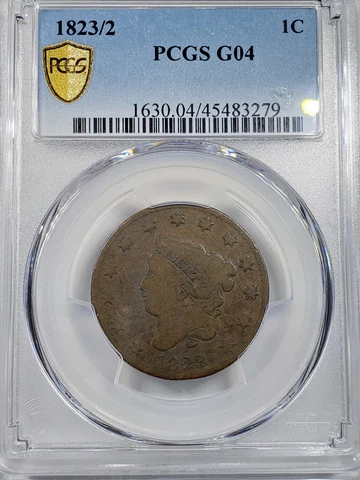 1823/2 Coronet Matron Head Copper Large Cent PCGS G 04 Cover