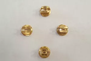 4 x Messing 110 Grad Lüfter Sprühdüsenspitzen, verschiedene Größen Ersatzteil/Zubehör - Bild 1 von 1