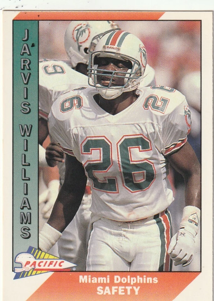 FREE SHIPPING-MINT-1991 Pacific Jarvis Williams #279-PLUS DOLPHINS BONUS CARDS - Image 1 of 1