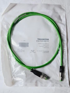 New Beckhoff ZK1090-3161-0010 M12-M8 1m 4 Pin Male Ethercat/Ethernet Cable Pur - Picture 1 of 6