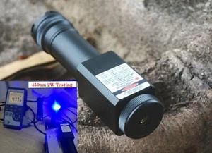 Waterproof Focusable 450nm 2W Blue Laser Module 450T-5000 - Picture 1 of 8