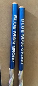 Drum Sticks Blue Man Group Blue Silver Sparkle Official Merch Excellent Cond!! - Picture 1 of 7