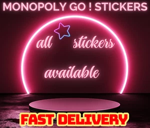 monopoly 4,5 &6 stars stickers go! golden blitz Freedom, Finally & Pool panic - Afbeelding 1 van 1