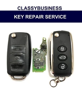 Key Repair Service - Bentley Continental GT Flying Spur Remote Fob Flip Key Case - Picture 1 of 1