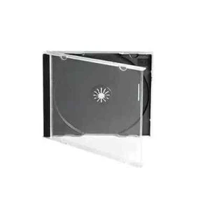 200 x CD JEWEL CASES COMPLETE WITH BLACK TRAYS / HIGHEST PREMIUM QUALITY - Afbeelding 1 van 1