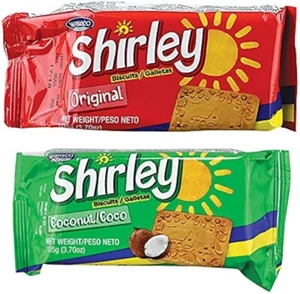 Wibisco Shirley Biscuits, Original and Coconut, 2 Pack - Picture 1 of 3