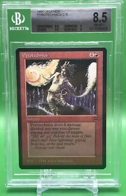 1993 MTG Legends - PYROTECHNICS - Graded BGS 8.5 NM-MT+ - Image 1 of 2