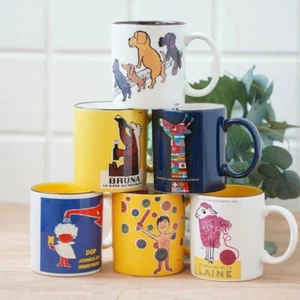 Mino Ware Raymond Savignac City Ceramic Mug Coffee Tea Milk Water Cup Ceramic - Picture 1 of 17
