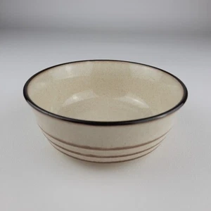 Denby Langley Sahara 6” Cereal Bowl Speckled Beige Brown Rim England EUC - Picture 1 of 10
