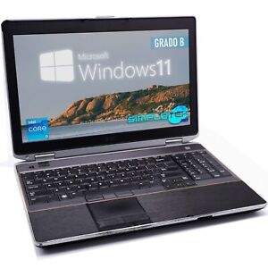 Dell Latitude E6520 I5 15,6 " Win11 8gb 480gb Laptop Firewire E-Sata HDMI_