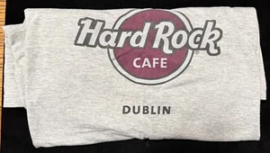 Officially licensed Hard Rock Cafe Dublin Ireland Logo T-shirt Size XXL Grey - Picture 1 of 2