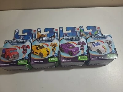 Transformers Earthspark Lot Of 4 Optimus Prime, Bumblebee, Terran, Wheeljack New - Image 1 of 4