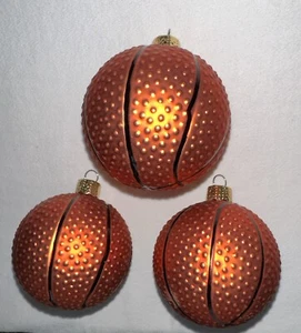 Set 3 Ornamenti Basket Plastica Diametro 2,5" - Foto 1 di 4