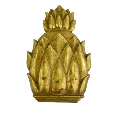 Vintage Newport 4022 Brass Pineapple Artichoke Door Knocker Mid Century 6.5" - Изображение 1 из 4